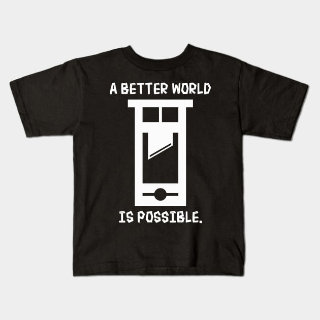 Guillotine Optimism Kids T-Shirt by Stephentc